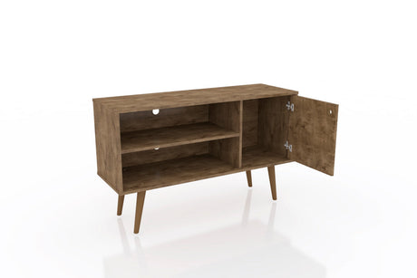 Liberty 42.52 TV Stand in Rustic Brown by Manhattan Comfort at Eve Furniture