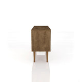 Liberty 42.52 TV Stand in Rustic Brown by Manhattan Comfort at Eve Furniture