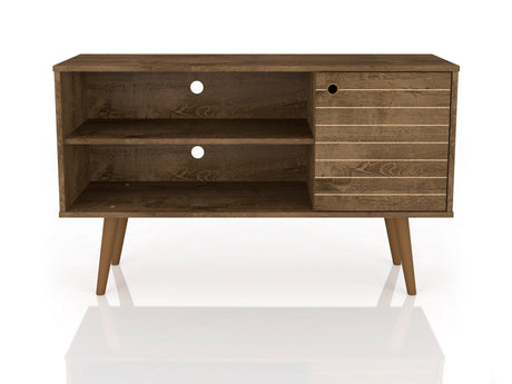 Liberty 42.52 TV Stand in Rustic Brown by Manhattan Comfort at Eve Furniture