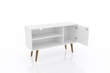Liberty 42.52 TV Stand in White by Manhattan Comfort at Eve Furniture