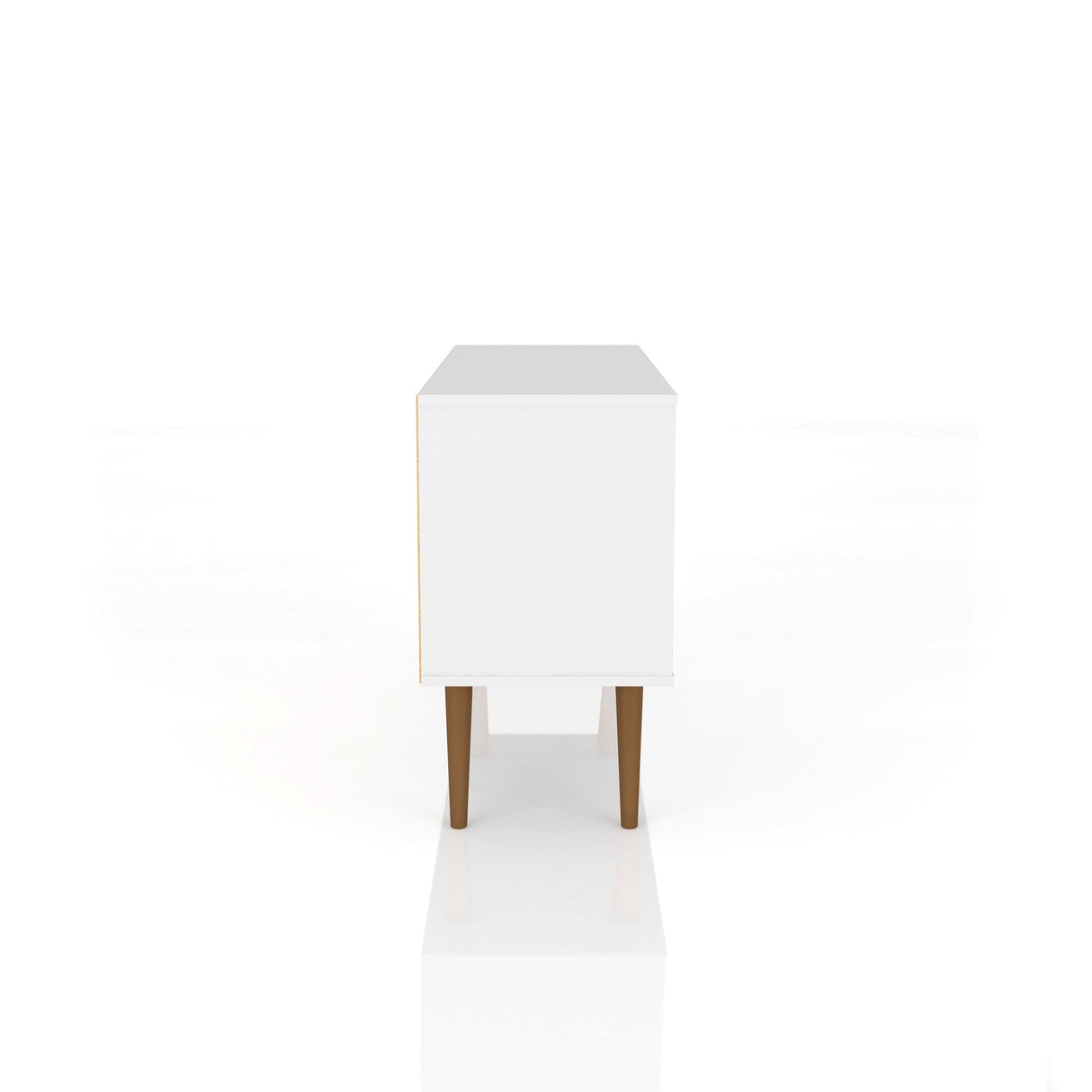 Liberty 42.52 TV Stand in White by Manhattan Comfort at Eve Furniture
