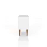 Liberty 42.52 TV Stand in White by Manhattan Comfort at Eve Furniture