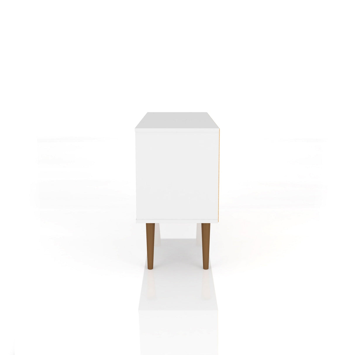 Liberty 42.52 TV Stand in White by Manhattan Comfort at Eve Furniture