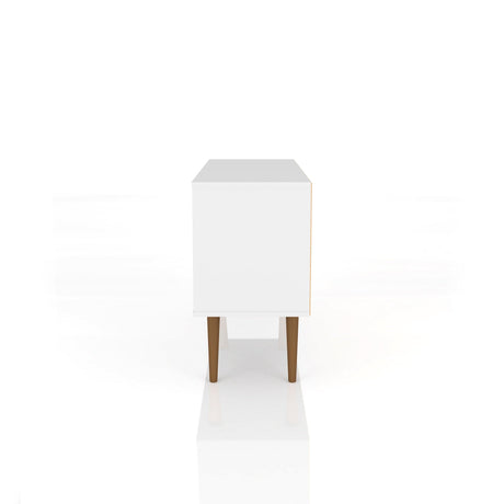 Liberty 42.52 TV Stand in White by Manhattan Comfort at Eve Furniture