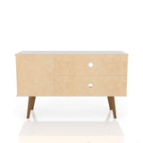 Liberty 42.52 TV Stand in White by Manhattan Comfort at Eve Furniture