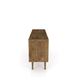 Liberty 53.14" Mid-Century Modern TV Stand in Rustic Brown and 3D Brown Prints by Manhattan Comfort at Eve Furniture