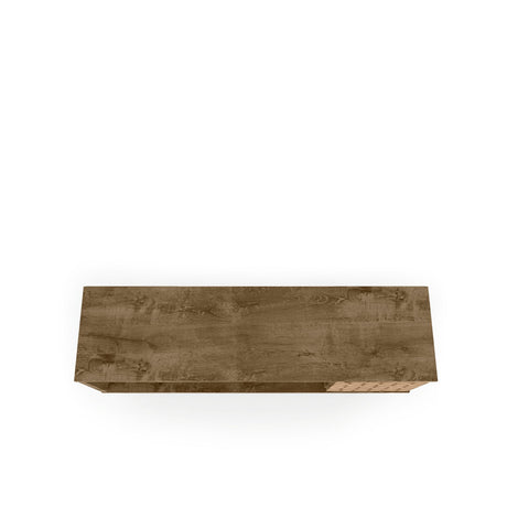 Liberty 53.14" Mid-Century Modern TV Stand in Rustic Brown and 3D Brown Prints by Manhattan Comfort at Eve Furniture