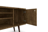 Liberty 53.14" Mid-Century Modern TV Stand in Rustic Brown by Manhattan Comfort at Eve Furniture