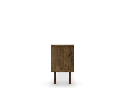 Liberty 53.14" Mid-Century Modern TV Stand in Rustic Brown by Manhattan Comfort at Eve Furniture