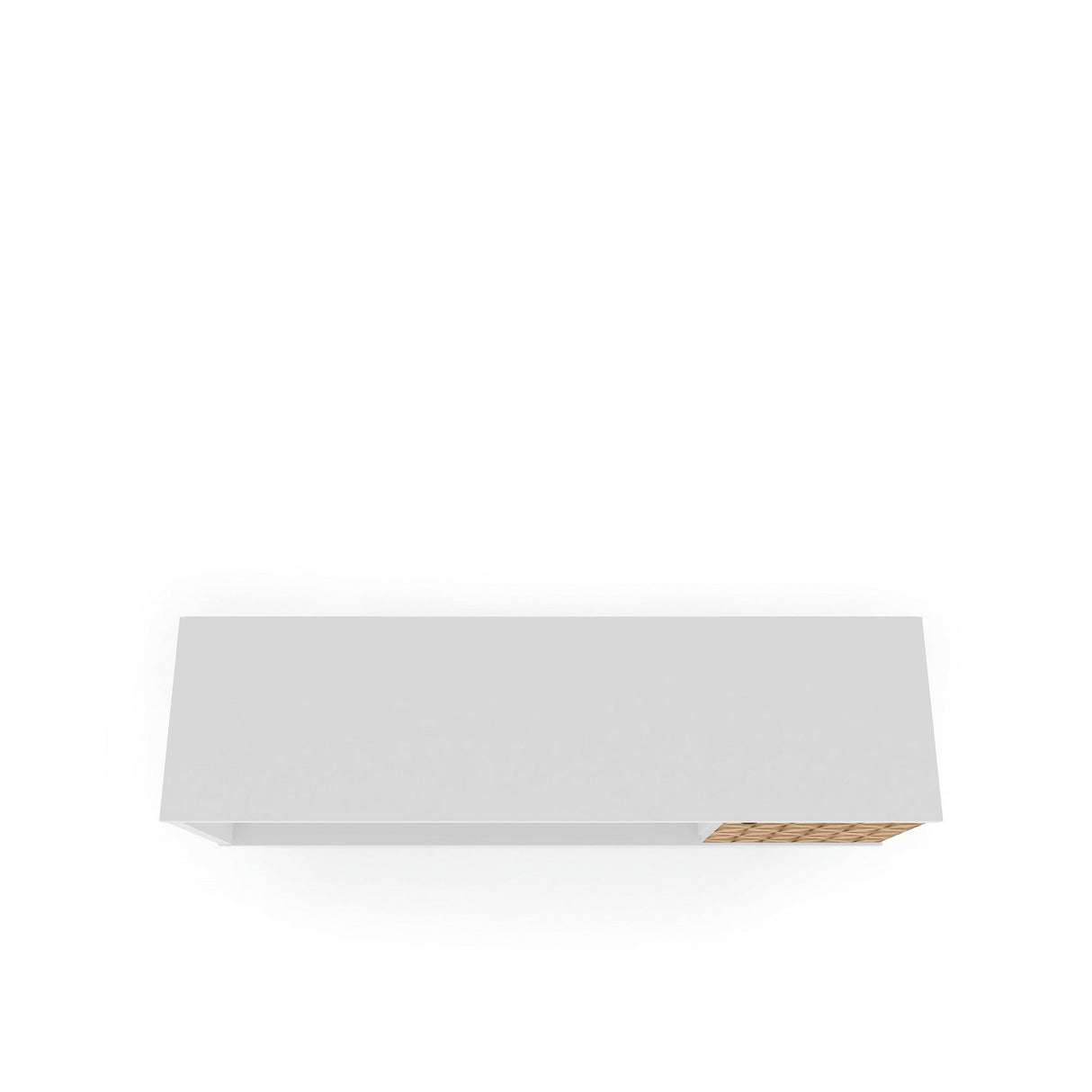 Liberty 53.14" Mid-Century Modern TV Stand in White and 3D Brown Prints by Manhattan Comfort at Eve Furniture