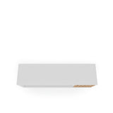 Liberty 53.14" Mid-Century Modern TV Stand in White and 3D Brown Prints by Manhattan Comfort at Eve Furniture