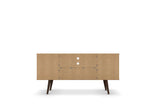 Liberty 53.14" Mid-Century Modern TV Stand in White and Aqua Blue by Manhattan Comfort at Eve Furniture