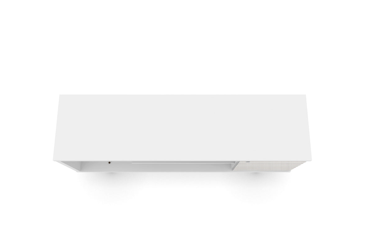 Liberty 53.14" Mid-Century Modern TV Stand in White by Manhattan Comfort at Eve Furniture