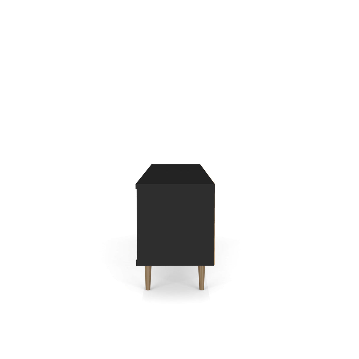 Liberty 62.99" Mid-Century Modern TV Stand in Black by Manhattan Comfort at Eve Furniture