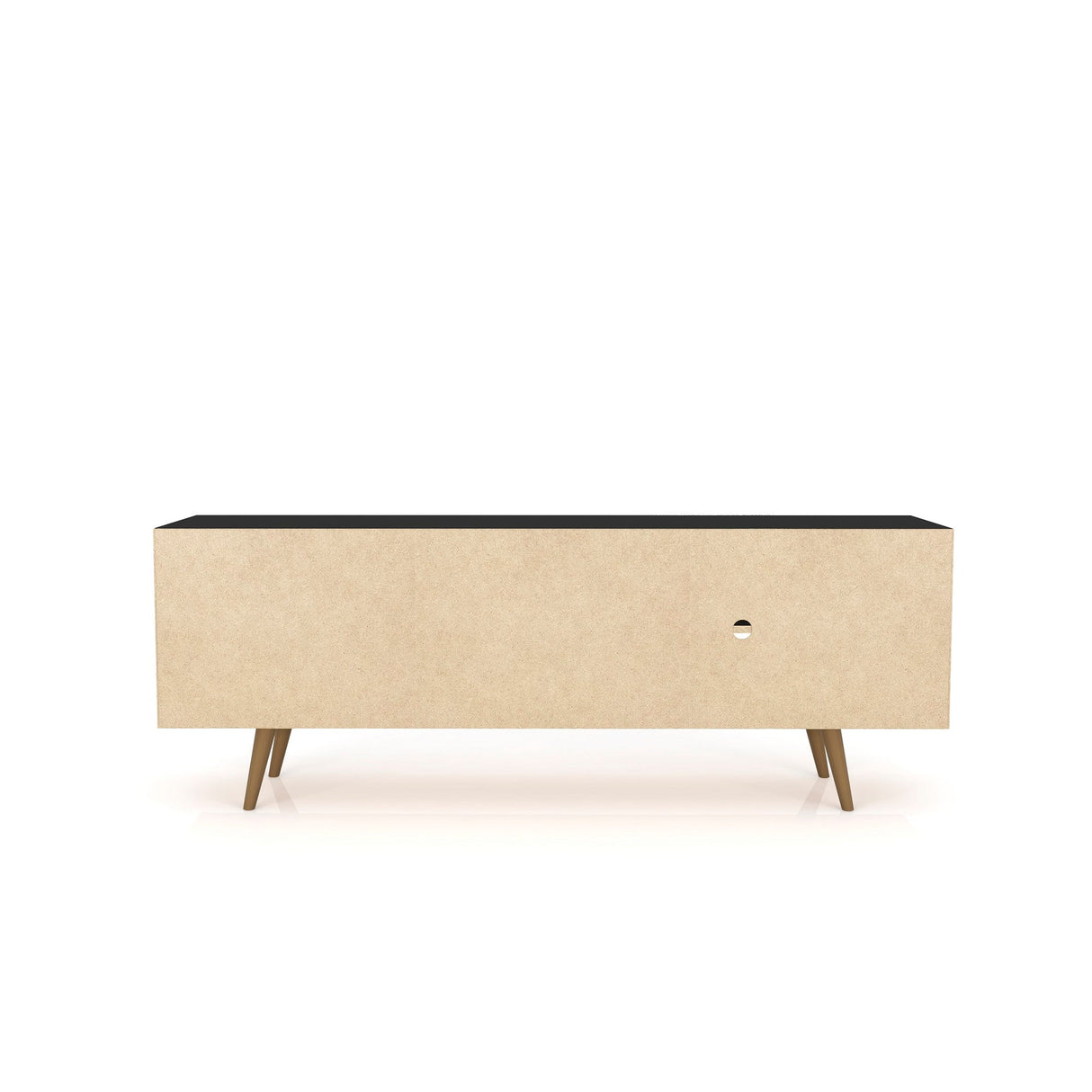Liberty 62.99" Mid-Century Modern TV Stand in Black by Manhattan Comfort at Eve Furniture