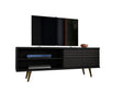 Liberty 62.99" Mid-Century Modern TV Stand in Black by Manhattan Comfort at Eve Furniture