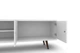 Liberty 62.99" Mid-Century Modern TV Stand in White by Manhattan Comfort at Eve Furniture