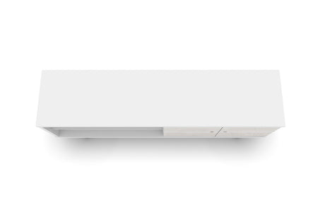 Liberty 62.99" Mid-Century Modern TV Stand in White by Manhattan Comfort at Eve Furniture
