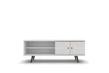 Liberty 62.99" Mid-Century Modern TV Stand in White by Manhattan Comfort at Eve Furniture