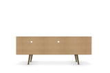 Liberty 70.86" Mid-Century Modern TV Stand in Black by Manhattan Comfort at Eve Furniture