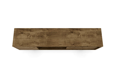 Liberty 70.86" Mid-Century Modern TV Stand in Rustic Brown by Manhattan Comfort at Eve Furniture