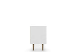 Liberty 70.86" Mid-Century Modern TV Stand in White and 3D Brown Prints by Manhattan Comfort at Eve Furniture