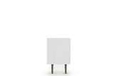 Liberty 70.86" Mid-Century Modern TV Stand in White and 3D Brown Prints by Manhattan Comfort at Eve Furniture