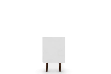 Liberty 70.86" Mid-Century Modern TV Stand in White and Yellow by Manhattan Comfort at Eve Furniture