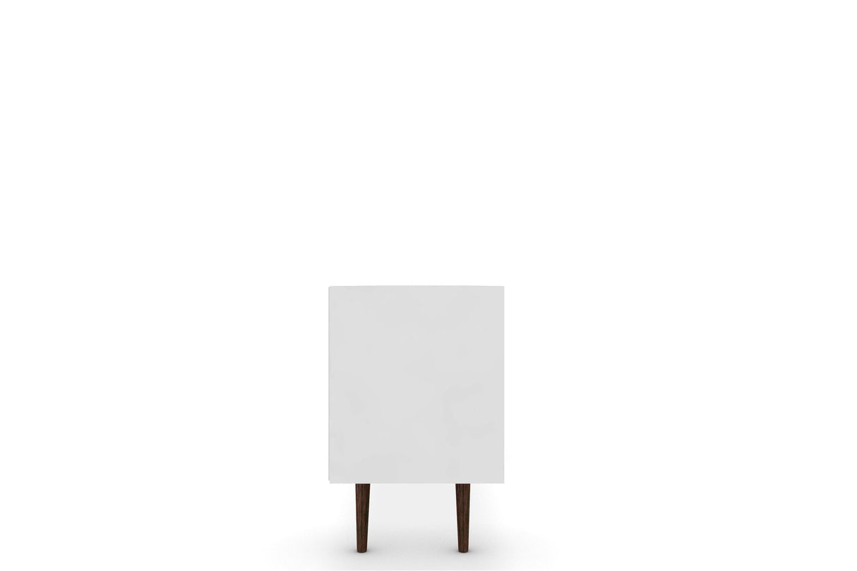 Liberty 70.86" Mid-Century Modern TV Stand in White by Manhattan Comfort at Eve Furniture