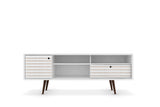 Liberty 70.86" Mid-Century Modern TV Stand in White by Manhattan Comfort at Eve Furniture