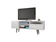 Liberty 70.86" Mid-Century Modern TV Stand in White by Manhattan Comfort at Eve Furniture
