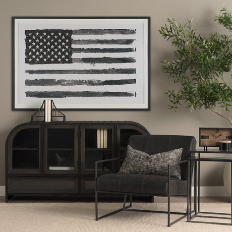 Liberty by Mercana Studio Hand Embelished Textured Framed Artwork Matted under Glass by Mercana at Eve Furniture