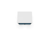 Liberty Mid-Century Modern Nightstand 1.0 in White and Aqua Blue by Manhattan Comfort at Eve Furniture