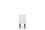 Liberty Mid-Century Modern Nightstand 1.0 in White and Yellow by Manhattan Comfort at Eve Furniture