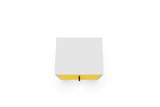 Liberty Mid-Century Modern Nightstand 2.0 in White and Yellow by Manhattan Comfort at Eve Furniture