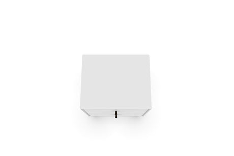 Liberty Mid-Century Modern Nightstand 2.0 in White by Manhattan Comfort at Eve Furniture