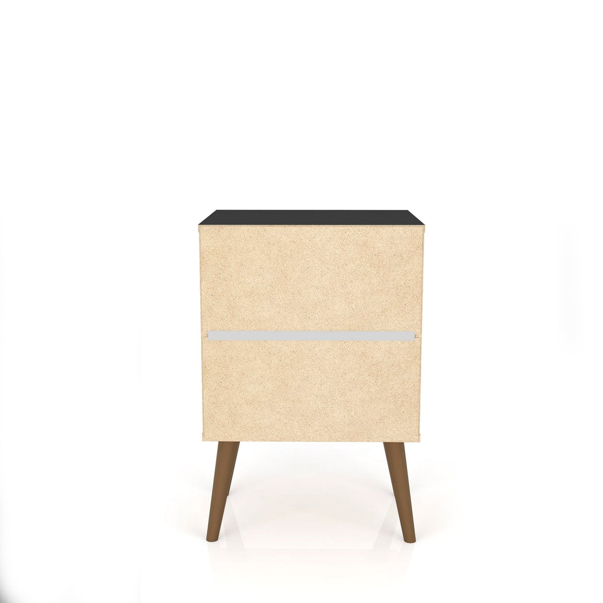 Liberty Nightstand 1.0 in Black by Manhattan Comfort at Eve Furniture