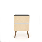 Liberty Nightstand 1.0 in Black by Manhattan Comfort at Eve Furniture