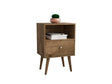 Liberty Nightstand 1.0 in Rustic Brown by Manhattan Comfort at Eve Furniture