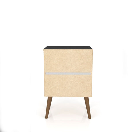 Liberty Nightstand 2.0 in Black by Manhattan Comfort at Eve Furniture