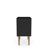 Liberty Nightstand 2.0 in Black by Manhattan Comfort at Eve Furniture