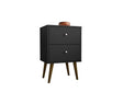 Liberty Nightstand 2.0 in Black by Manhattan Comfort at Eve Furniture