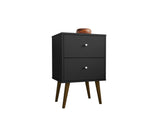 Liberty Nightstand 2.0 in Black by Manhattan Comfort at Eve Furniture