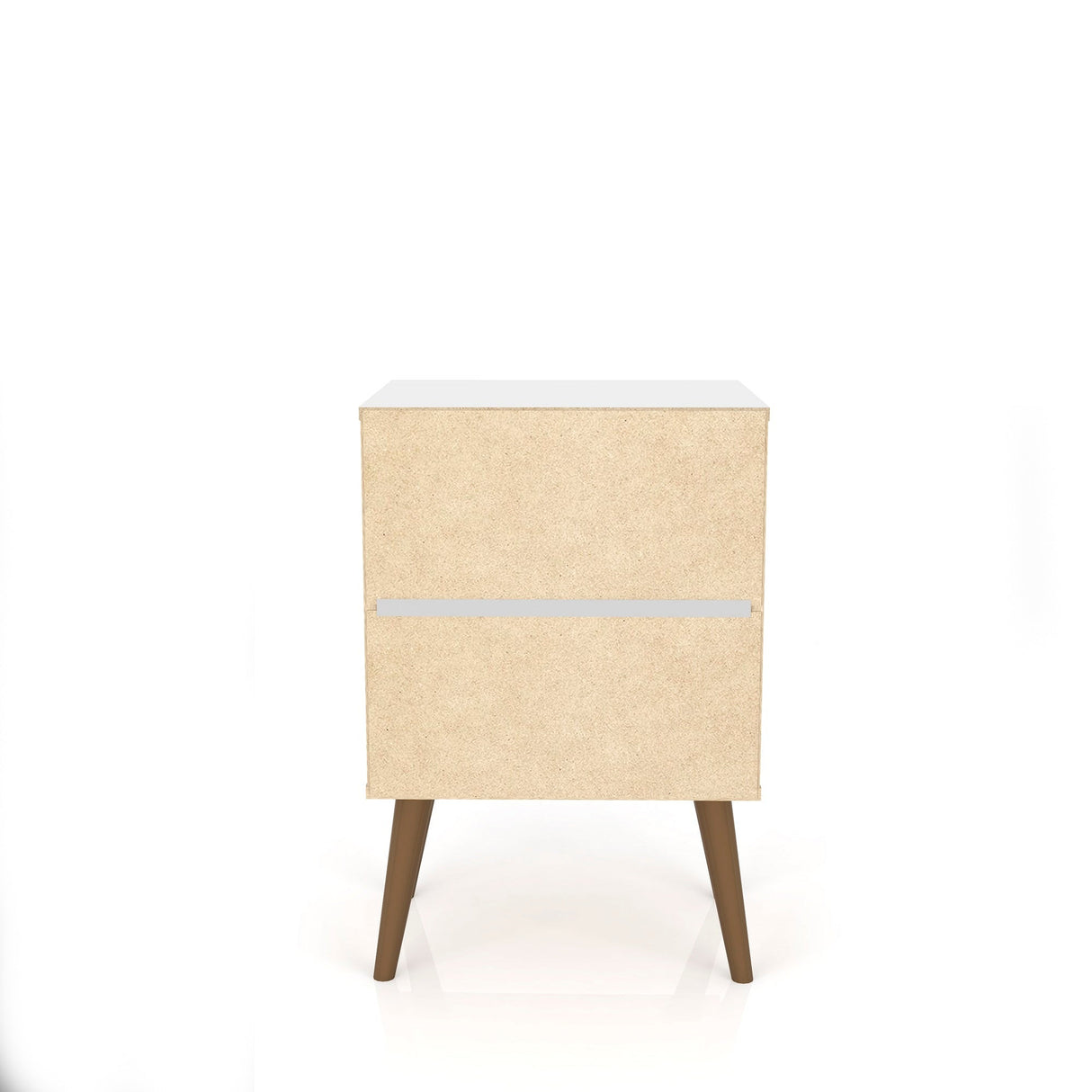 Liberty Nightstand 2.0 in Rustic Brown and Aqua Blue by Manhattan Comfort at Eve Furniture