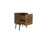 Liberty Nightstand 2.0 in Rustic Brown by Manhattan Comfort at Eve Furniture