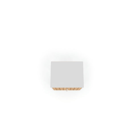 Liberty Nightstand 2.0 in White and 3D Brown Prints by Manhattan Comfort at Eve Furniture