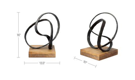 Lida Cast Aluminum Sculpture by Moe's Home at Eve Furniture