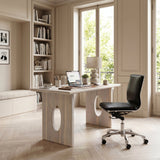 Lider Black Plus Armless Office Chair by Zuomod at Eve Furniture