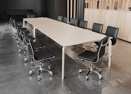 Lider Black Plus Armless Office Chair by Zuomod at Eve Furniture