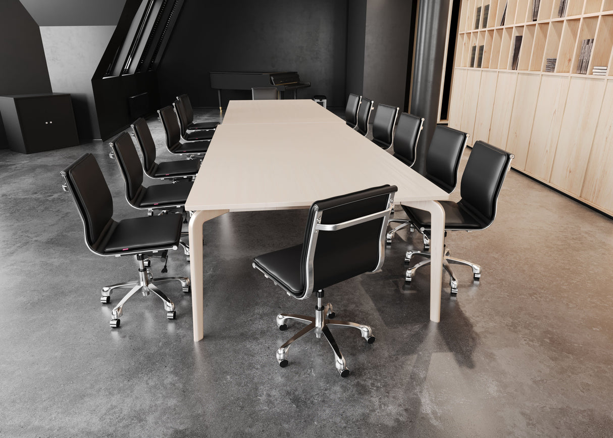 Lider Black Plus Armless Office Chair by Zuomod at Eve Furniture
